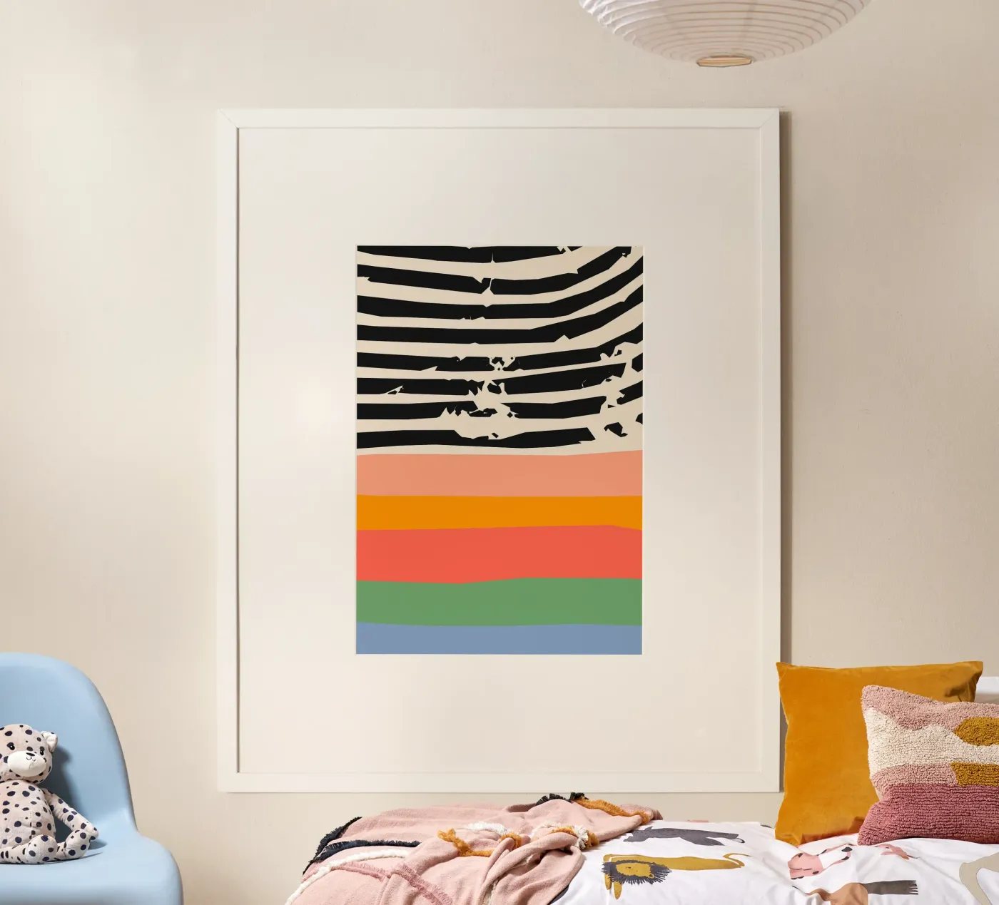 stripes lines pattern Poster von Ron Bale