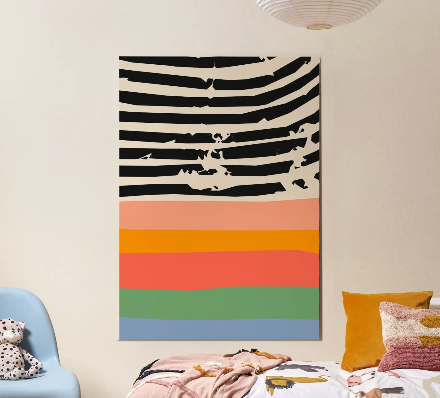 stripes lines pattern Poster von Ron Bale