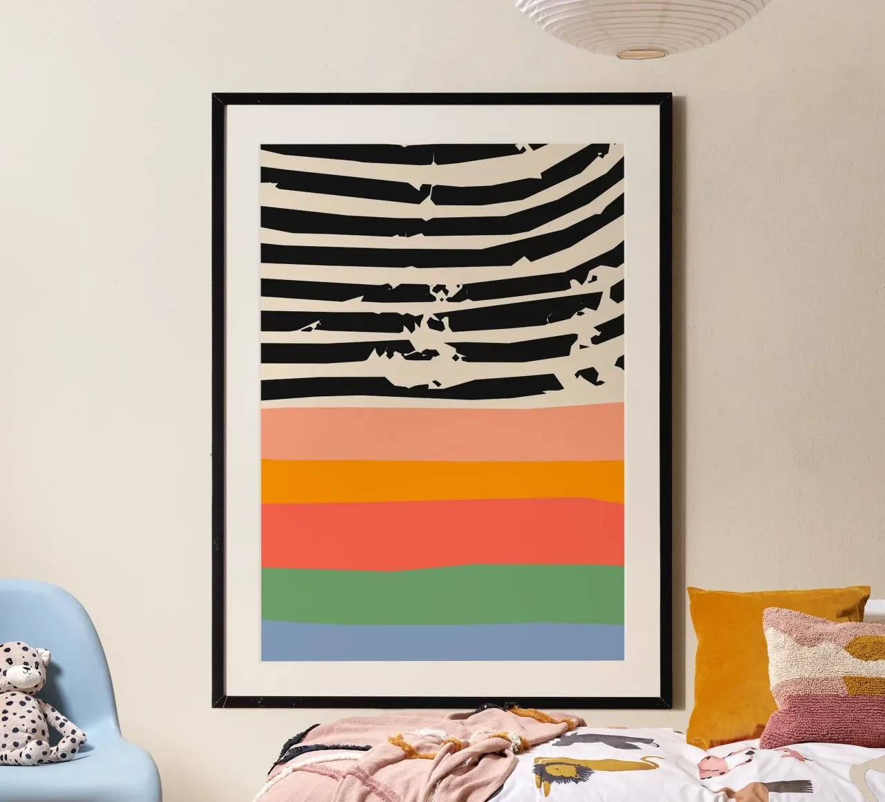 stripes lines pattern poster by Ron Bale