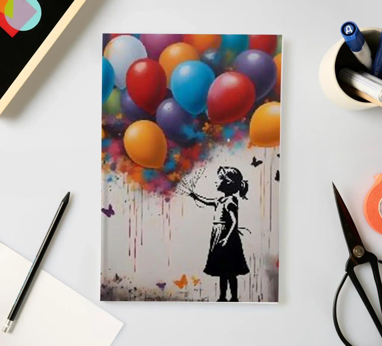 I Want Fly With Ballon notebook by Martin studio