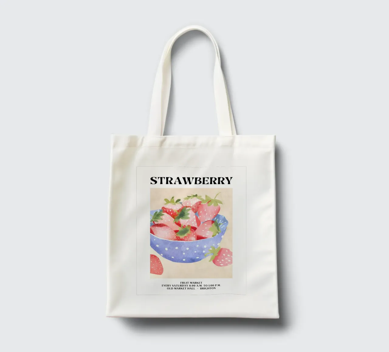 Mercato della frutta di Brighton - Fragola borsa in juta da harris shop