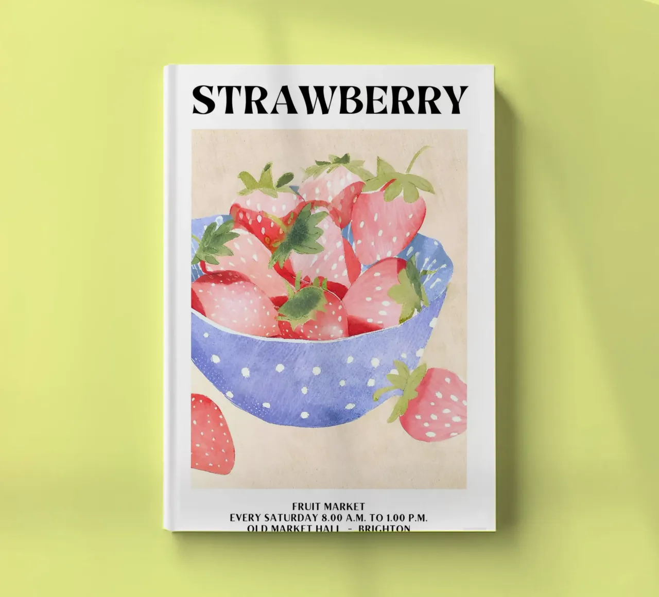 Obstmarkt Brighton - Erdbeere Notizbuch von harris shop