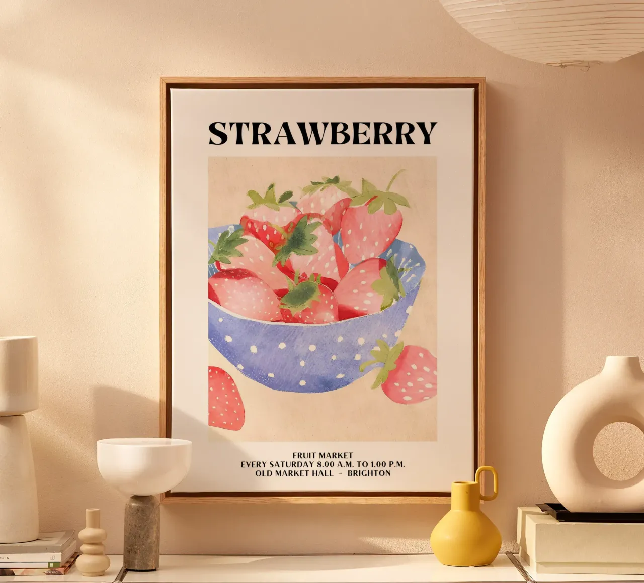Mercato della frutta di Brighton - Fragola tela con Cornice a cassetta da harris shop