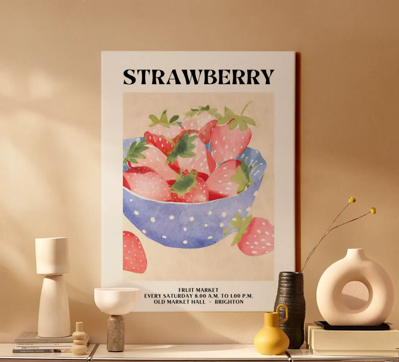 Mercato della frutta di Brighton - Fragola tela con Cornice a cassetta da harris shop
