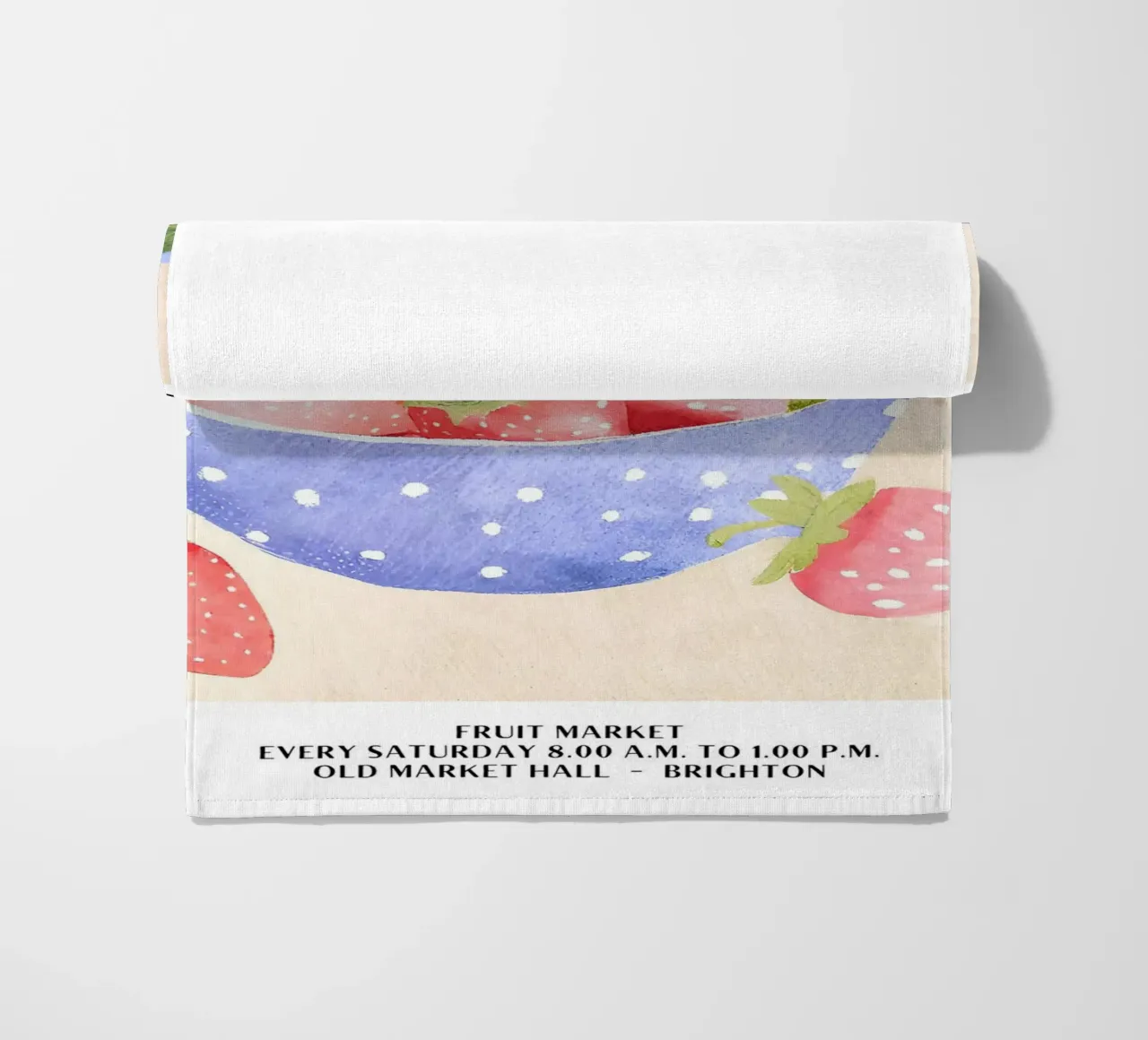 Mercato della frutta di Brighton - Fragola telo mare da harris shop
