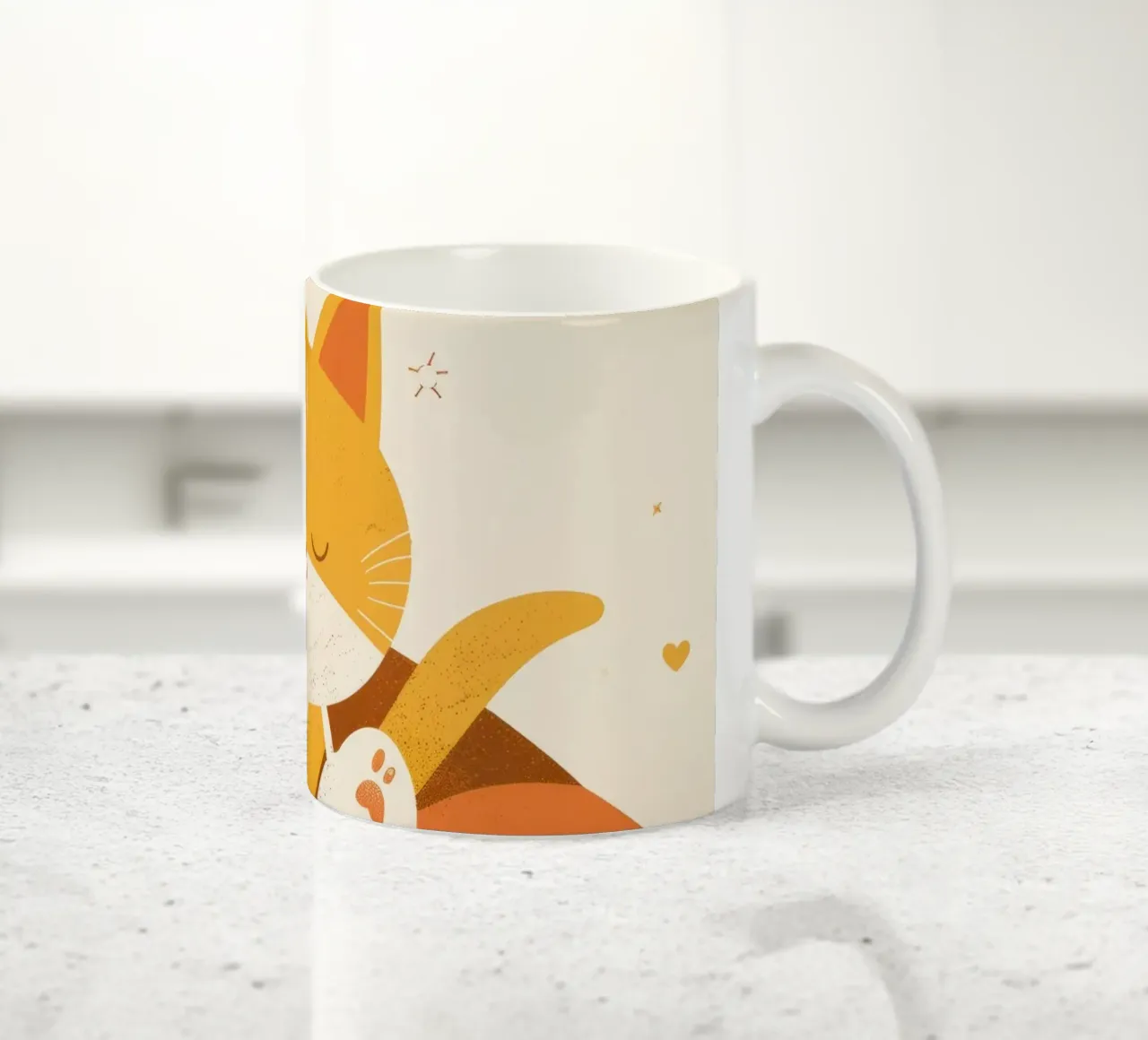 Il leggiadro silenzio del gatto birmano immerso in un caldo chiarore tazza in ceramica da DesignDoodle