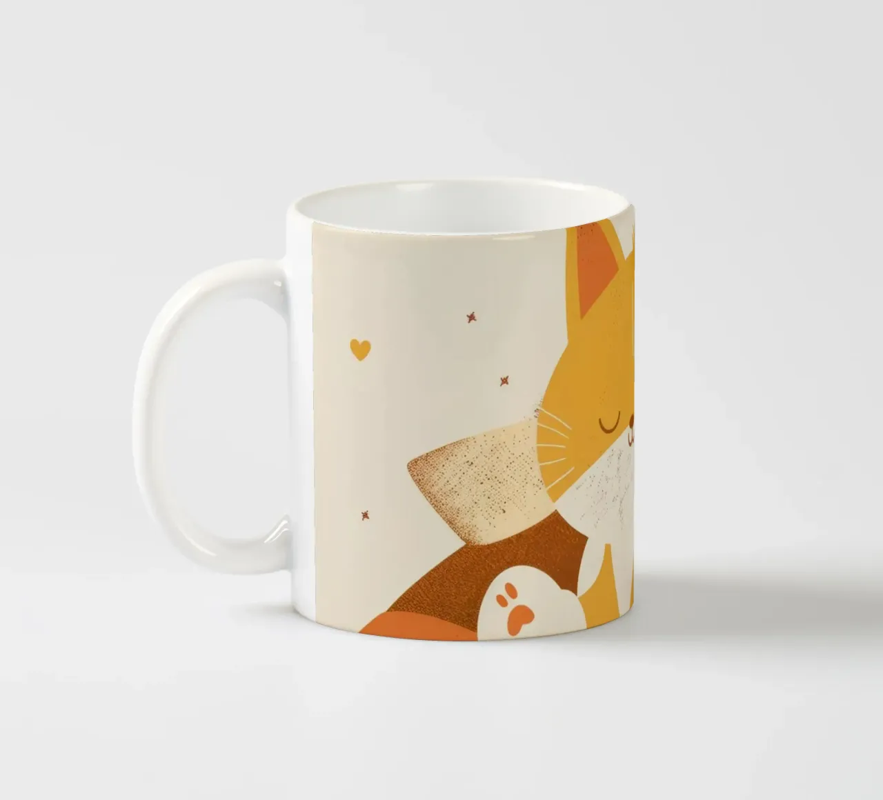 Il leggiadro silenzio del gatto birmano immerso in un caldo chiarore tazza in ceramica da DesignDoodle