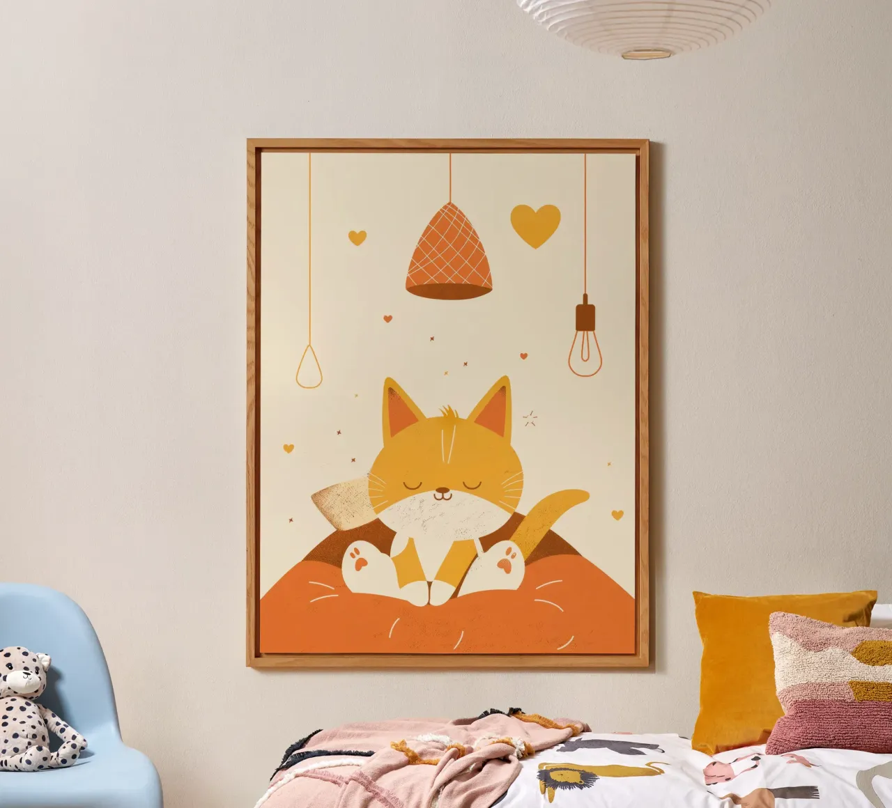 Il leggiadro silenzio del gatto birmano immerso in un caldo chiarore alluminio dibond da DesignDoodle