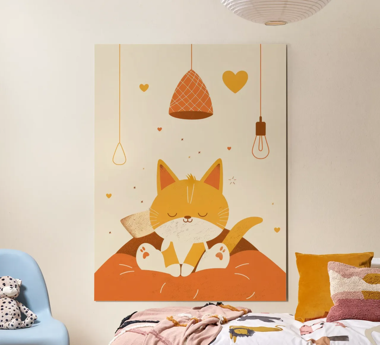 Graceful Silence of Burmese Cat Bathed in the Warm Glow hahnemühle by DesignDoodle