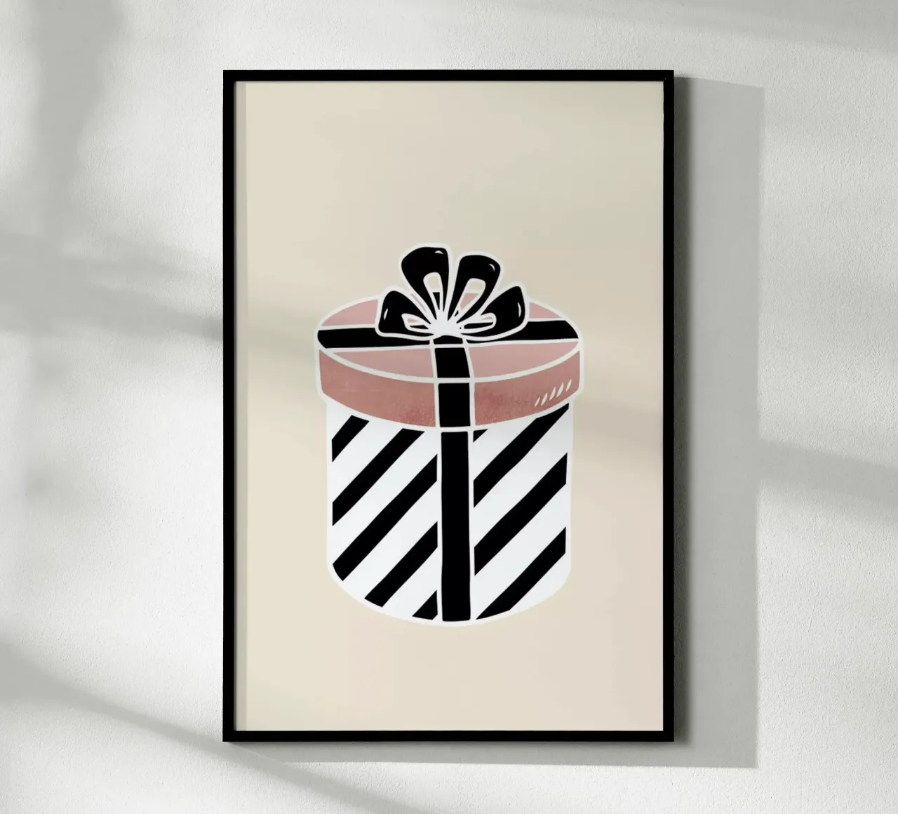 Christmas At Tiffanys poster con telaio in legno da Kubistika