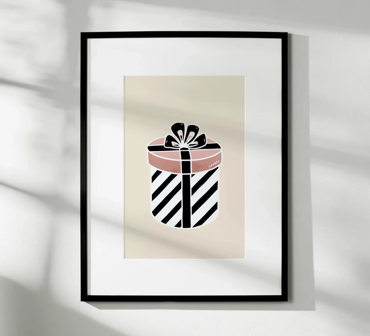 Christmas At Tiffanys poster con telaio in legno da Kubistika