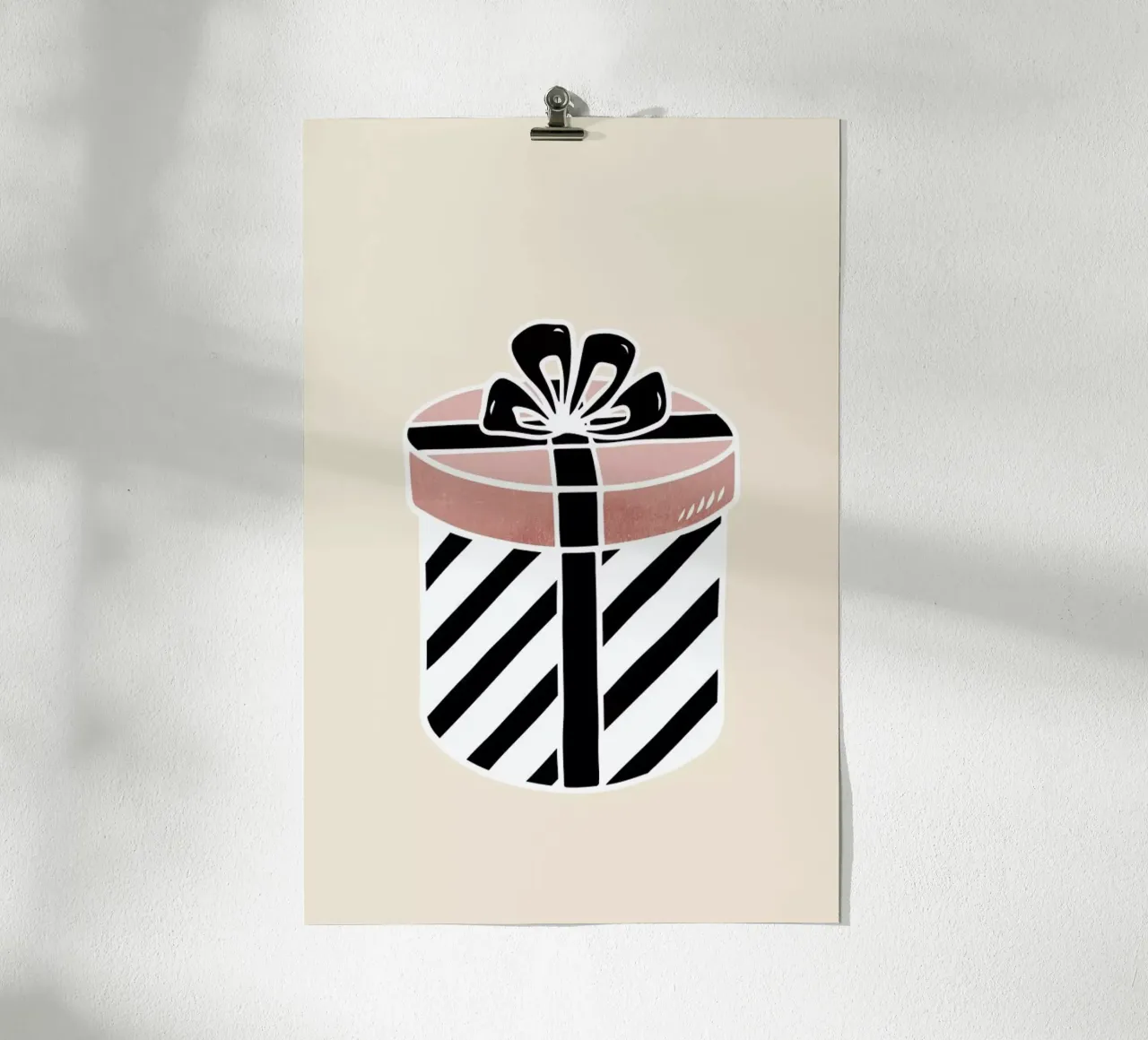 Christmas At Tiffanys poster con telaio in legno da Kubistika