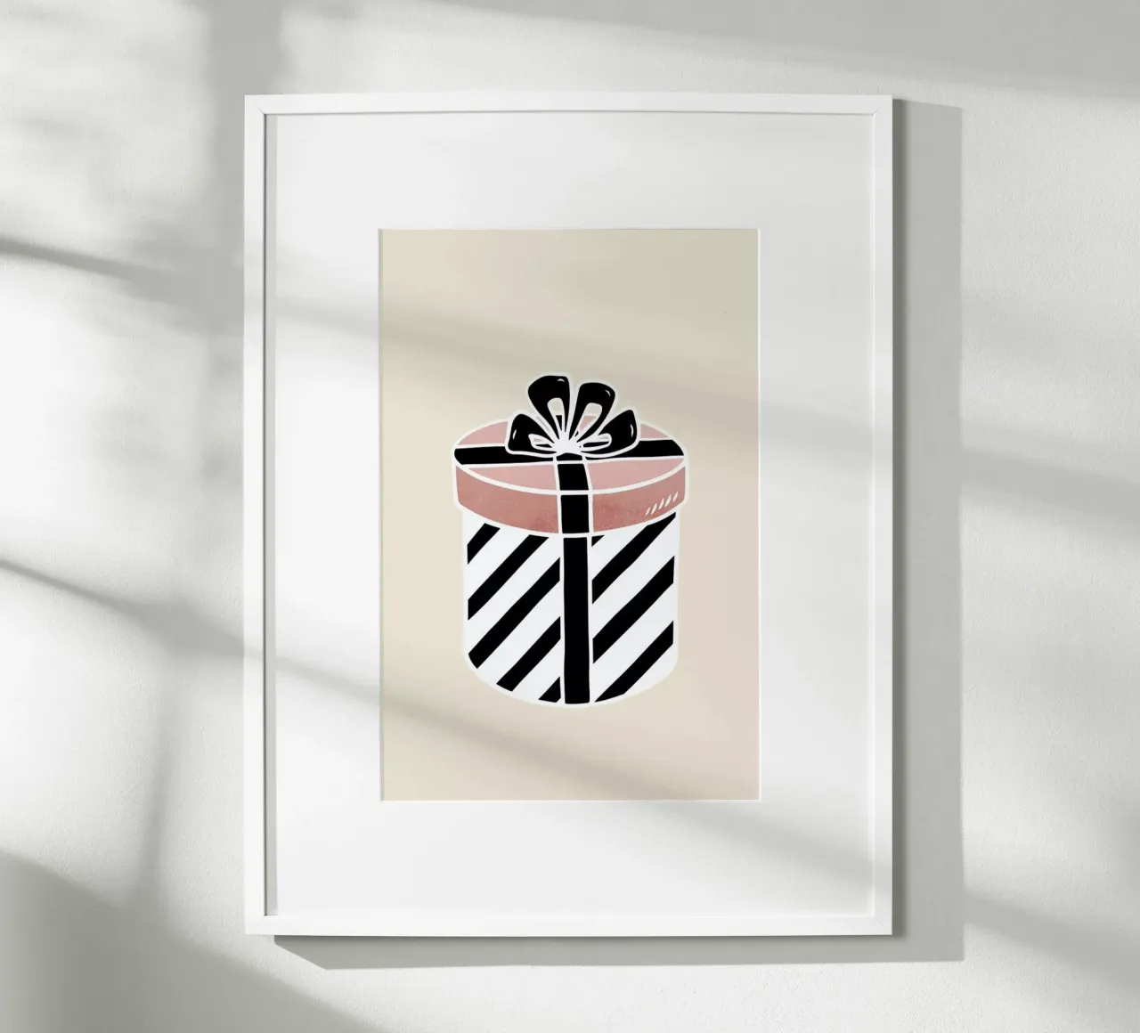 Christmas At Tiffanys poster con telaio in legno da Kubistika