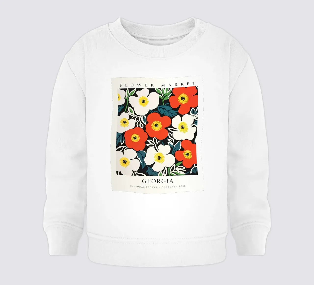 Mercato dei fiori della Georgia felpa neonato da harris shop