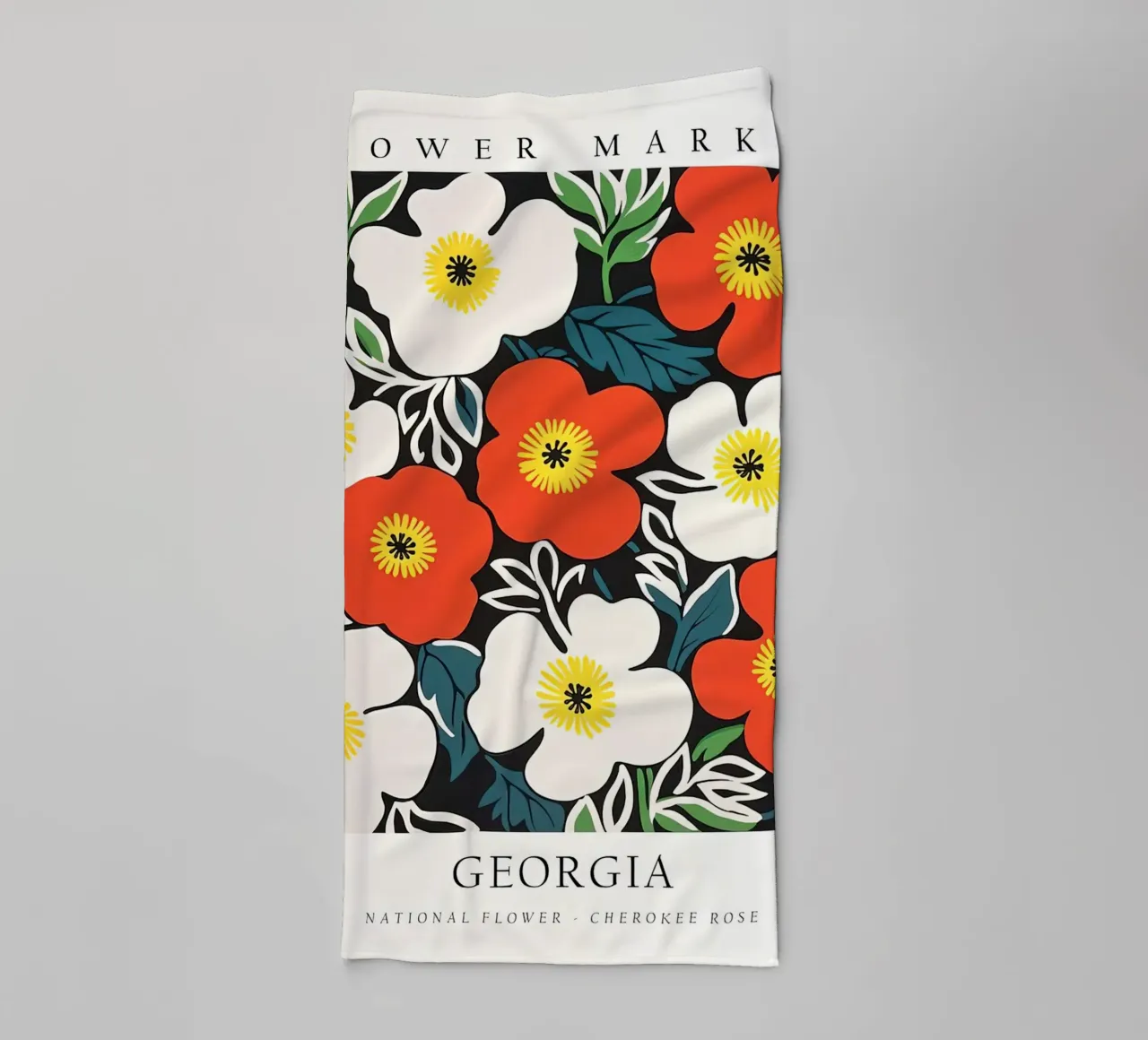 Mercato dei fiori della Georgia asciugamano da bagno da harris shop