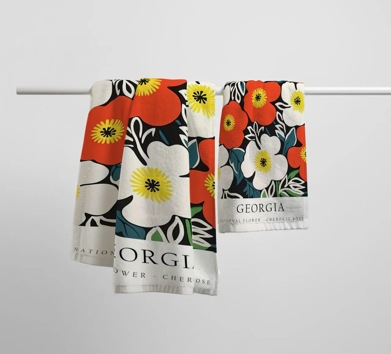 Mercato dei fiori della Georgia asciugamano da bagno da harris shop