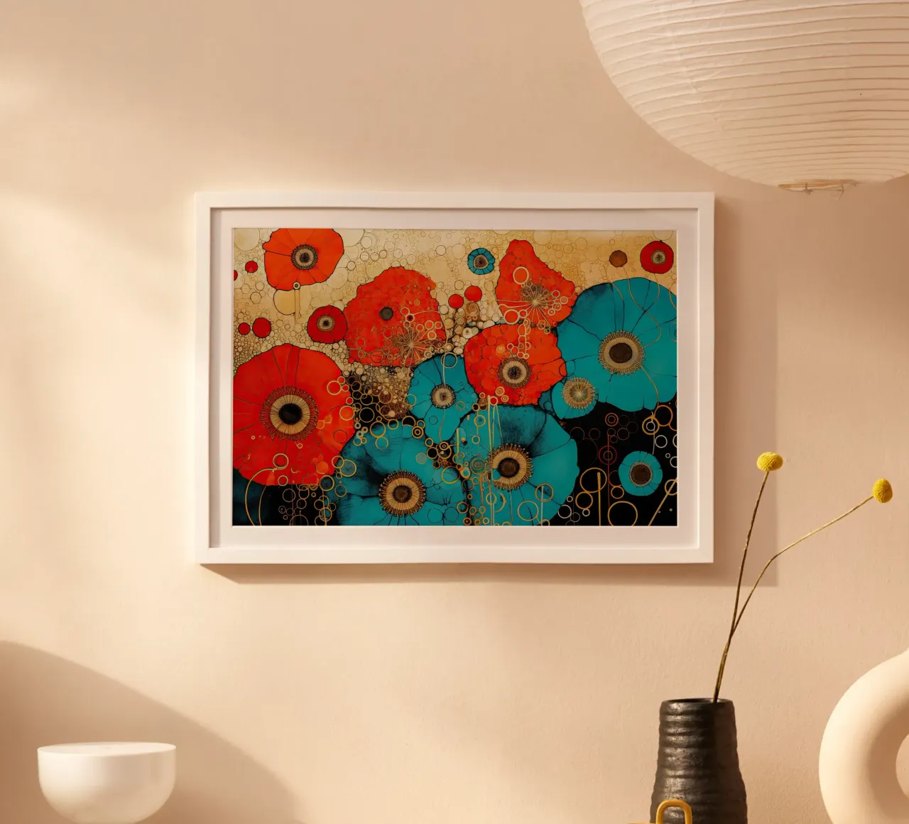Fiori astratti carta hahnemühle da Imagine