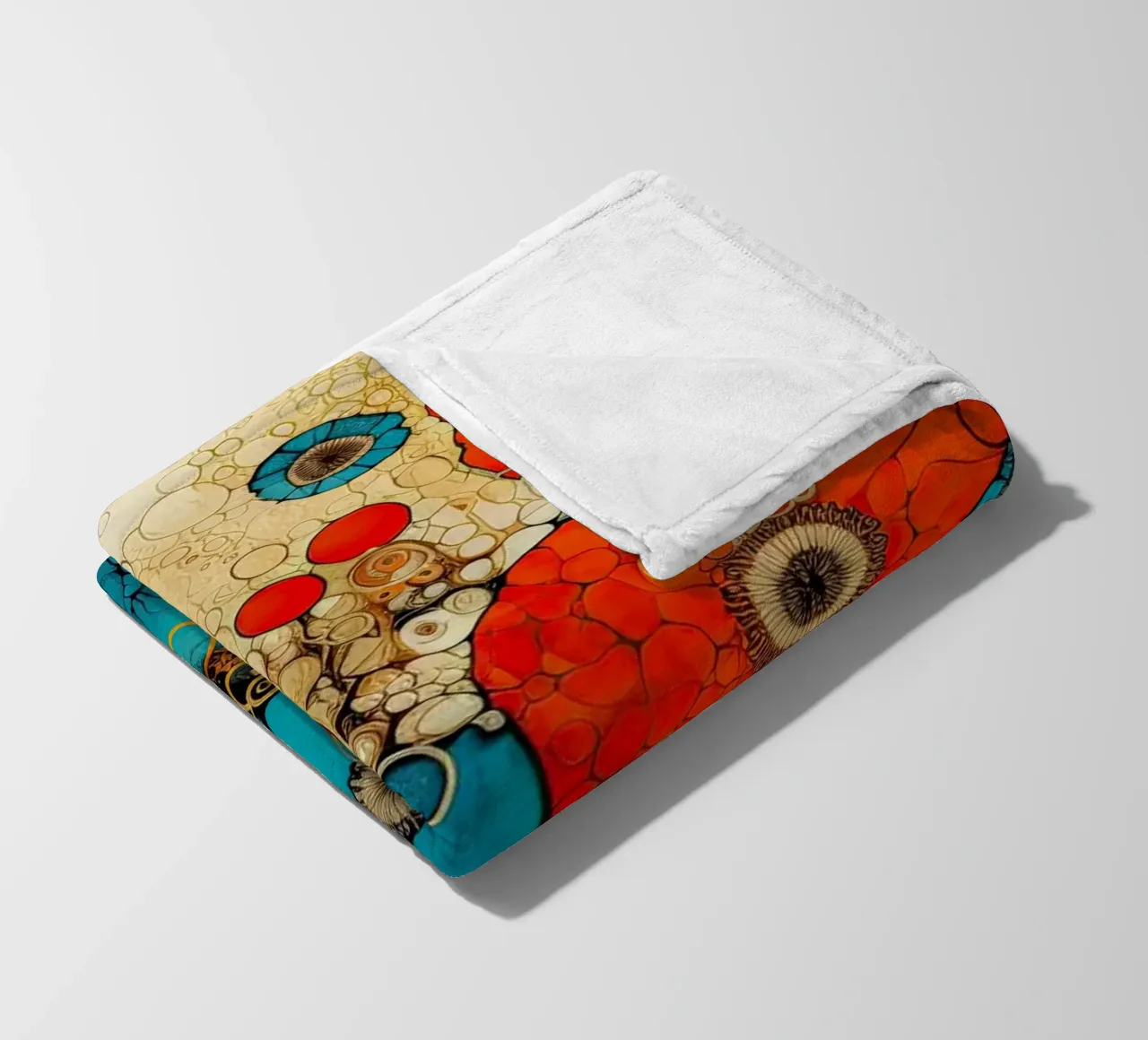 Flowers abstract fleece blanket by Imagine
