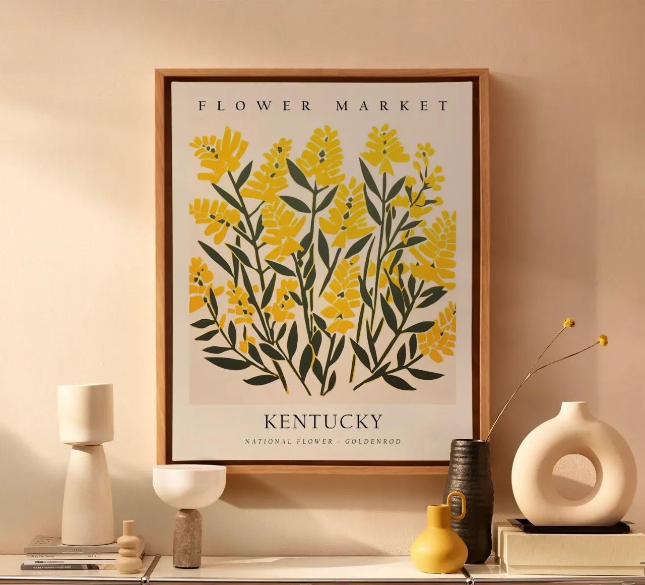Mercato dei fiori del Kentucky tela con Cornice a cassetta da harris shop