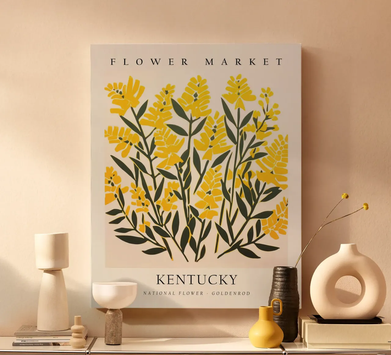 Mercato dei fiori del Kentucky tela con Cornice a cassetta da harris shop