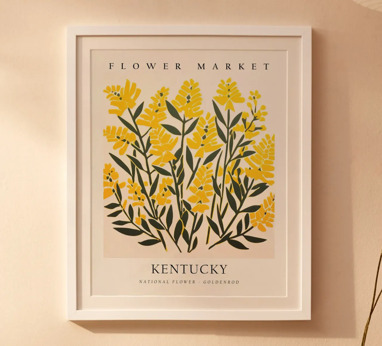 Mercato dei fiori del Kentucky poster con telaio in plastica da harris shop