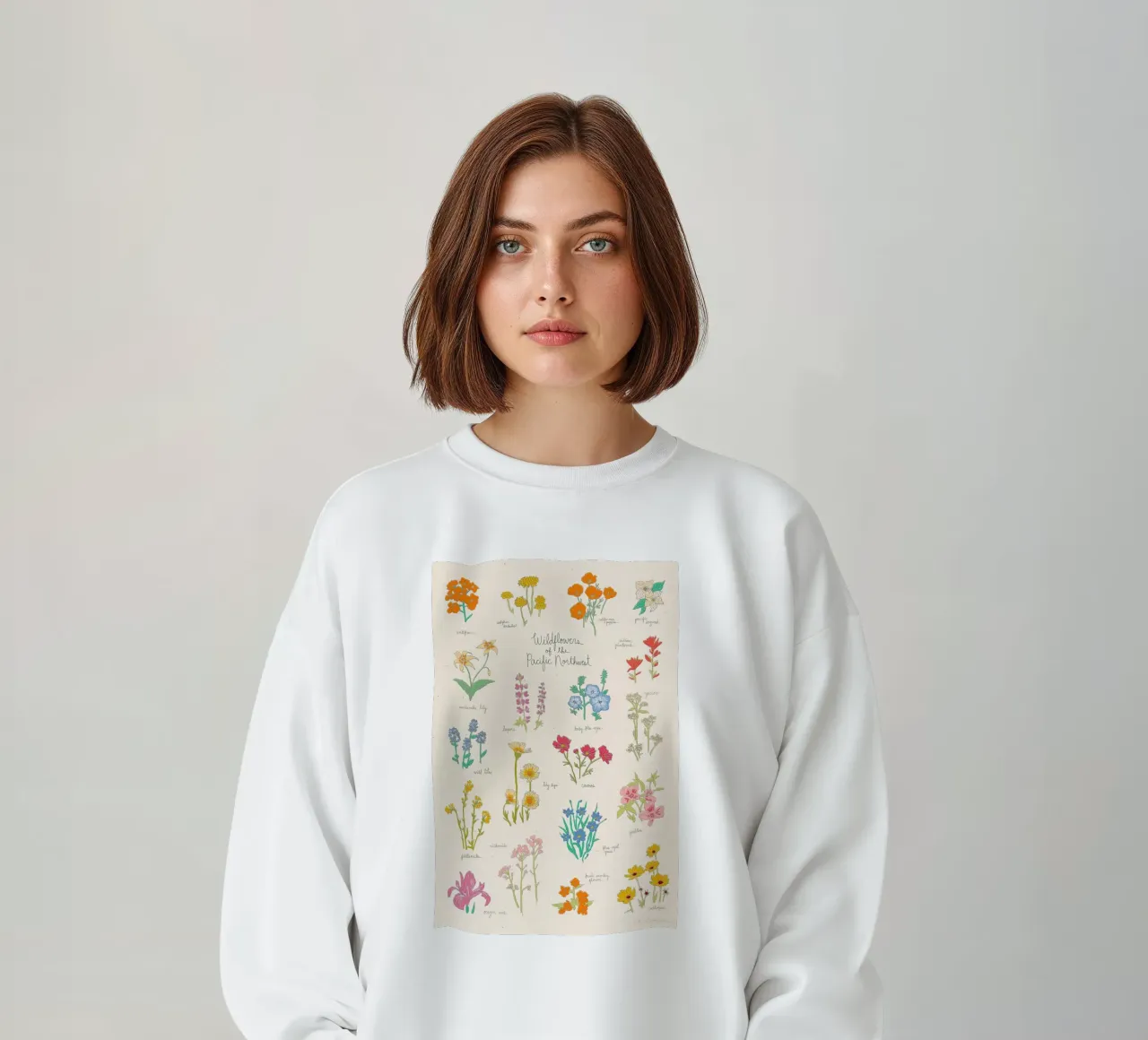 Fiori selvatici del Pacifico nordoccidentale felpa da harris shop
