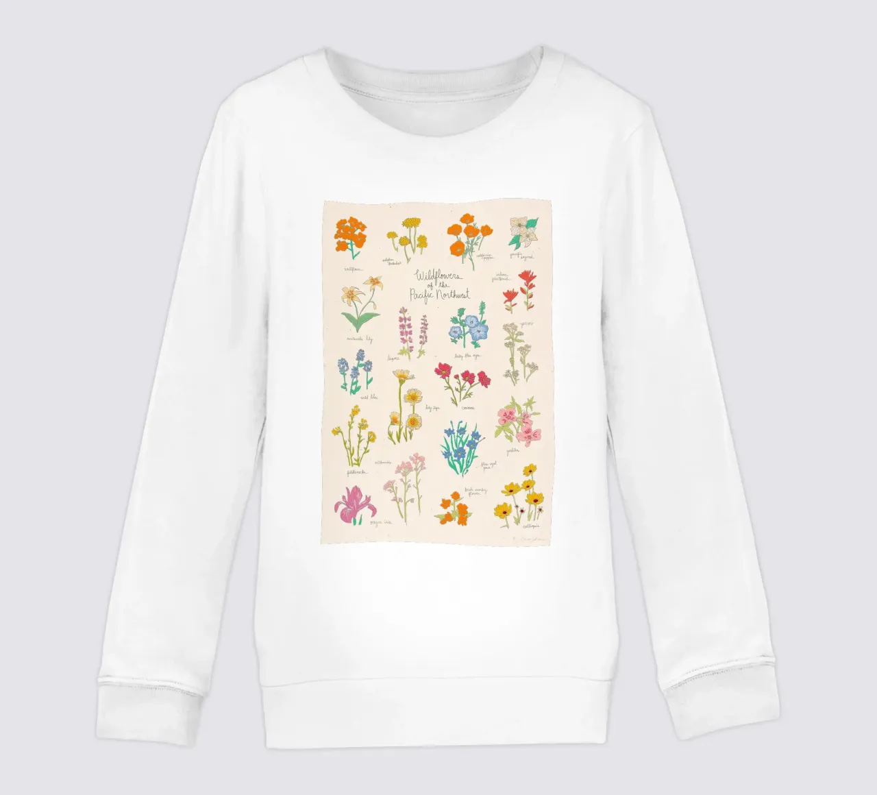 Fiori selvatici del Pacifico nordoccidentale felpa bambino da harris shop