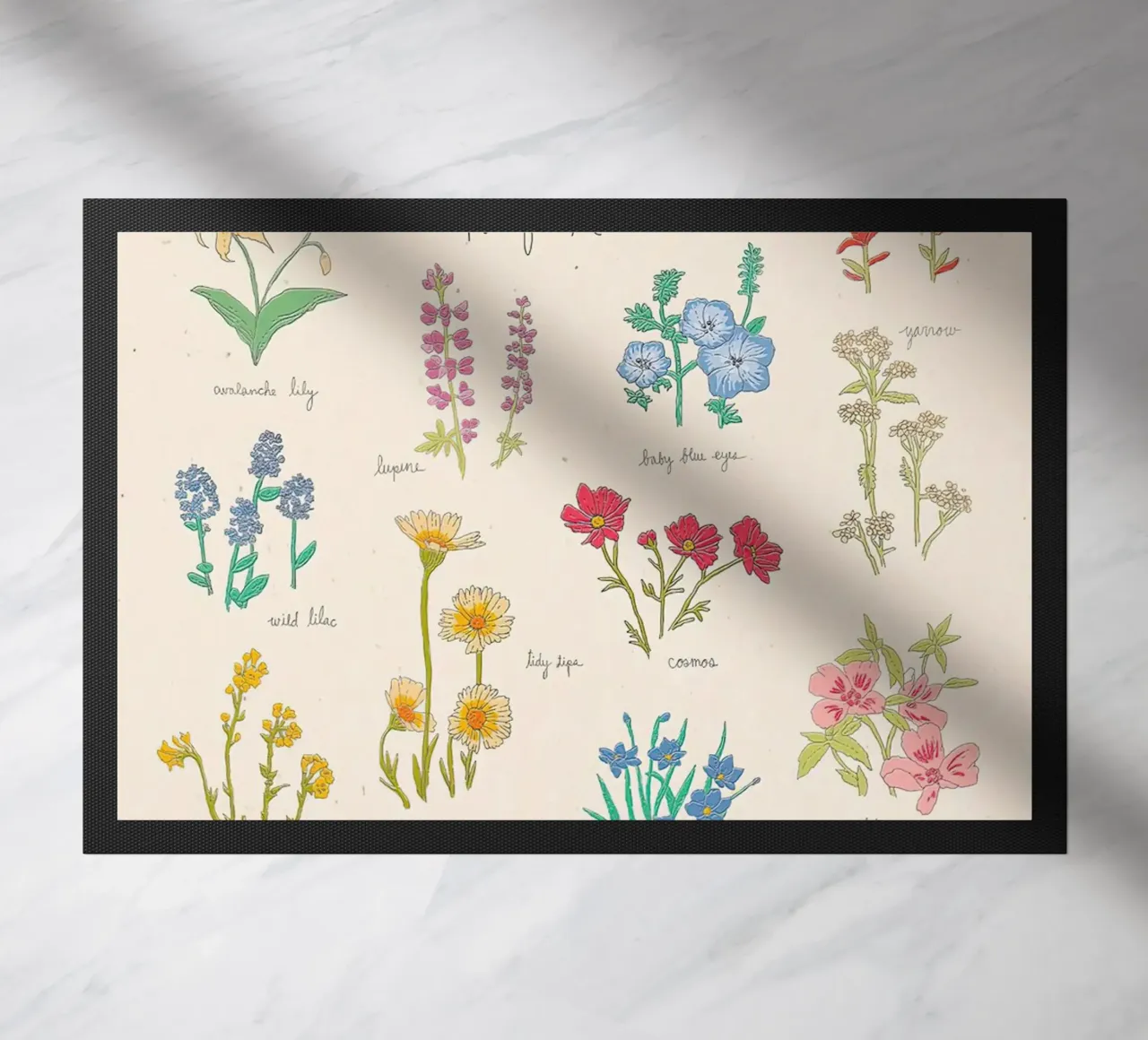 Fiori selvatici del Pacifico nordoccidentale zerbino da harris shop