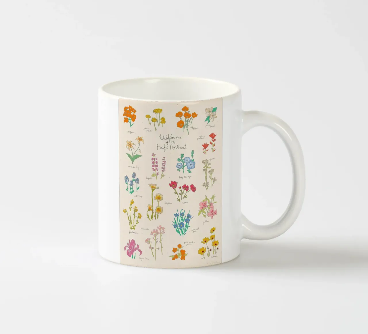 Fiori selvatici del Pacifico nordoccidentale tazza in ceramica da harris shop