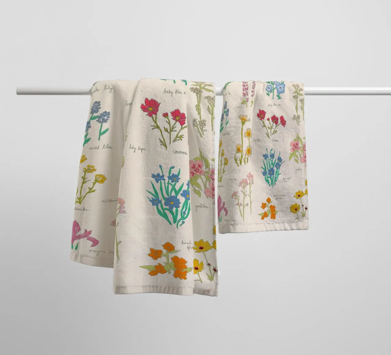 Fiori selvatici del Pacifico nordoccidentale asciugamano da bagno da harris shop