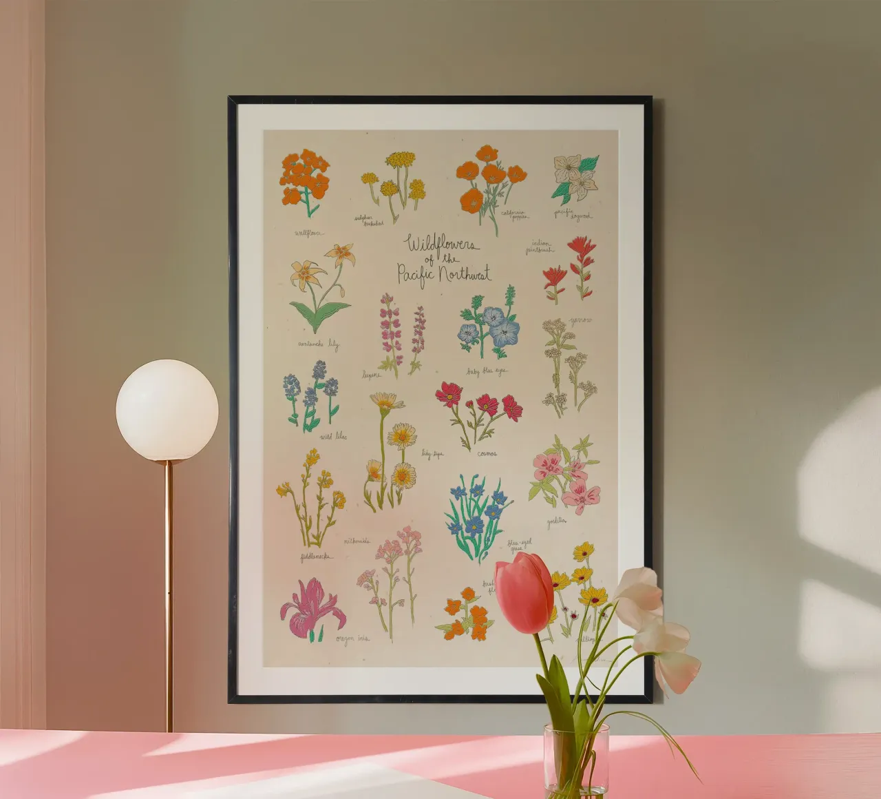 Fiori selvatici del Pacifico nordoccidentale carta hahnemühle da harris shop