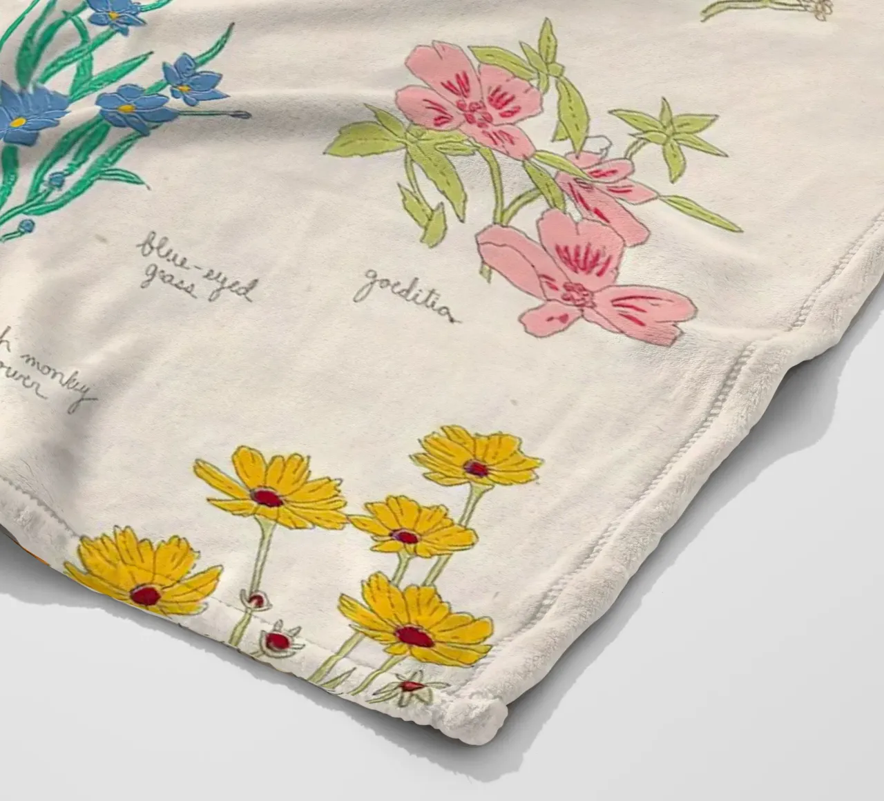 Fiori selvatici del Pacifico nordoccidentale coperta in pile da harris shop