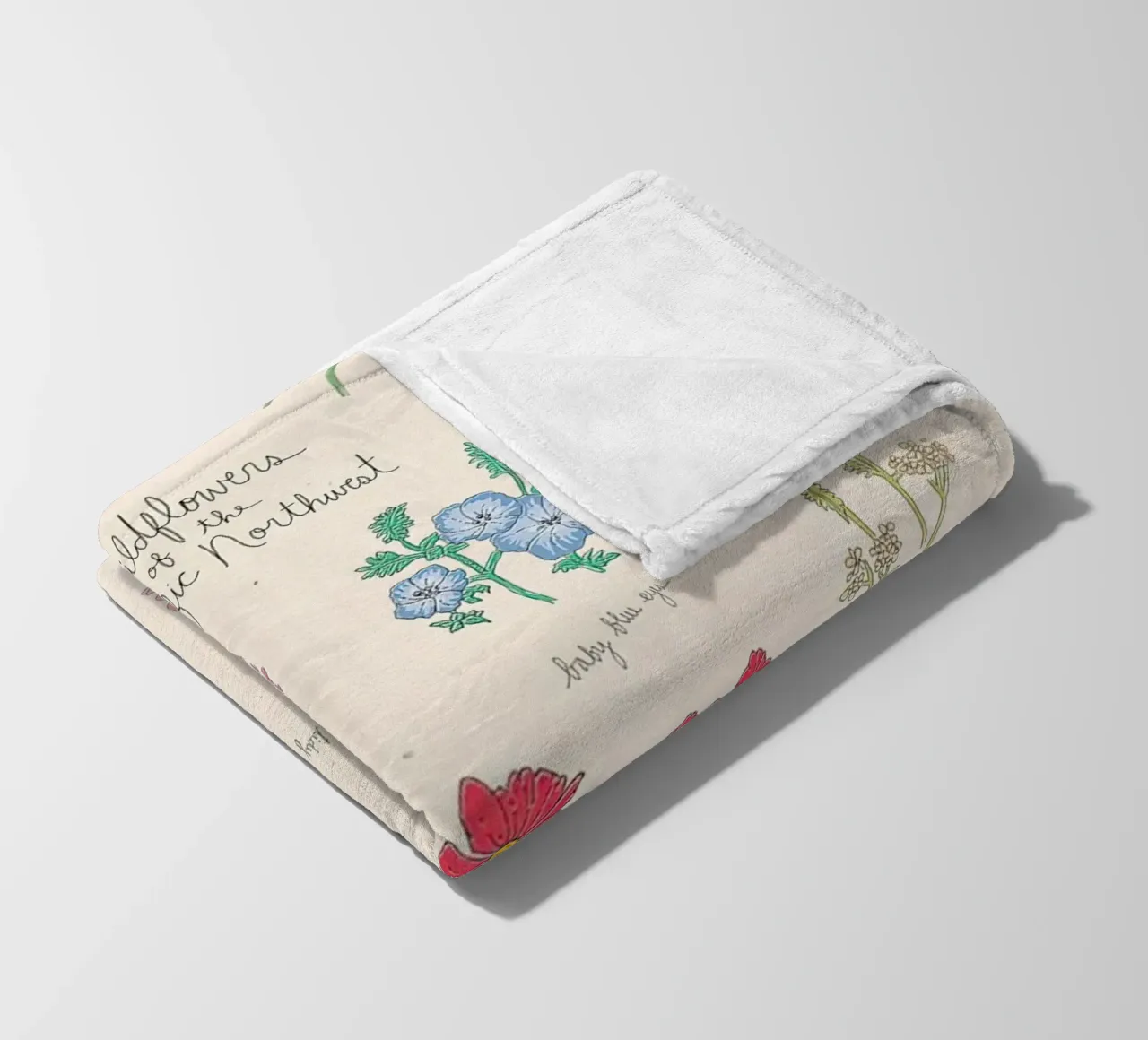 Fiori selvatici del Pacifico nordoccidentale coperta in pile da harris shop