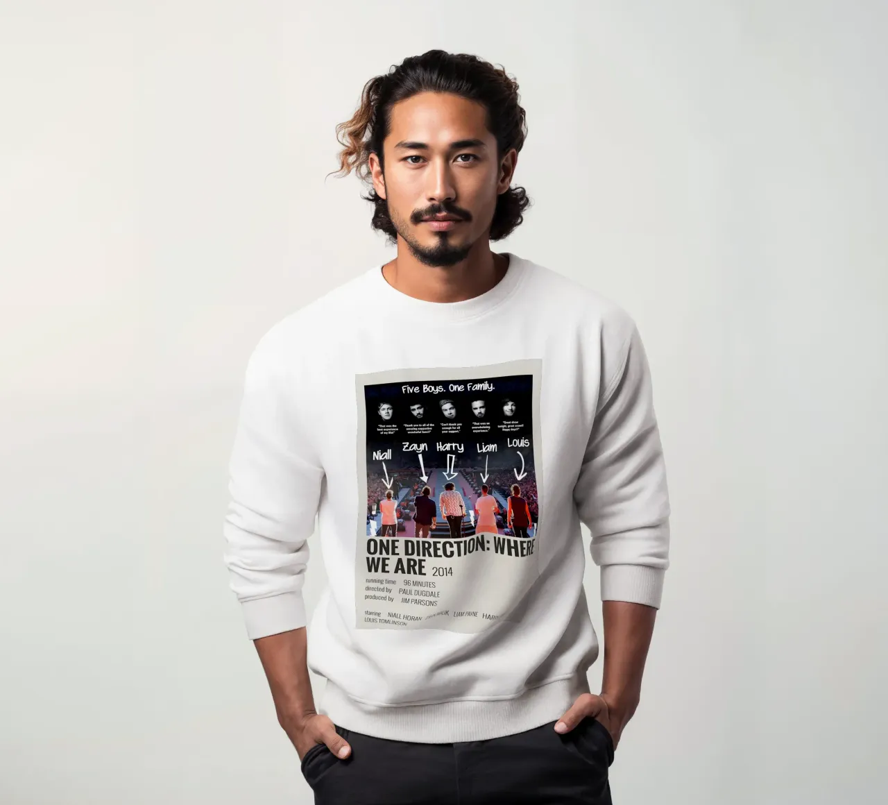 ONE DIRECTION WHERE WE ARE 2014 felpa da MVFminimalist