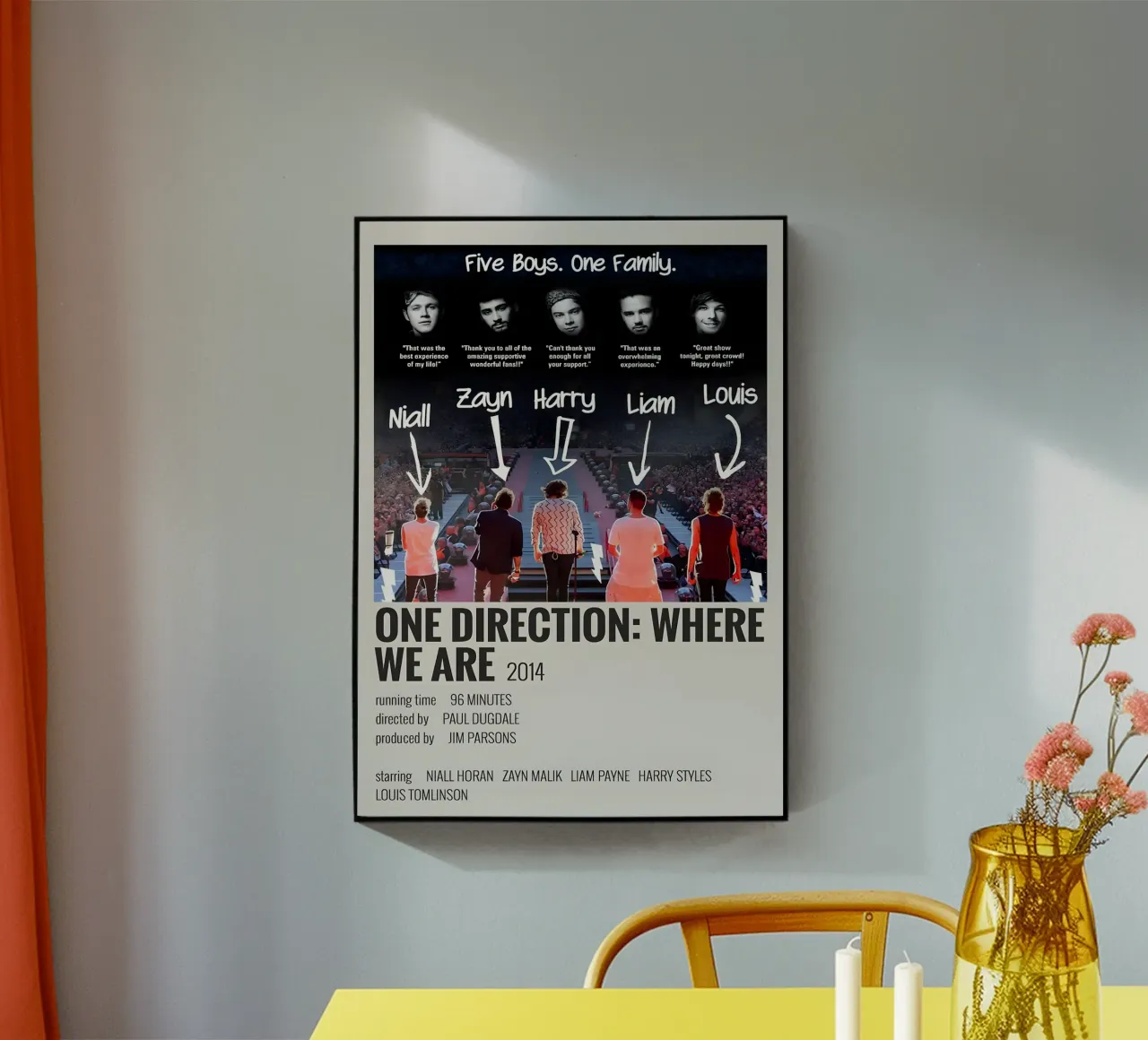 ONE DIRECTION WHERE WE ARE 2014 plexiglass da MVFminimalist