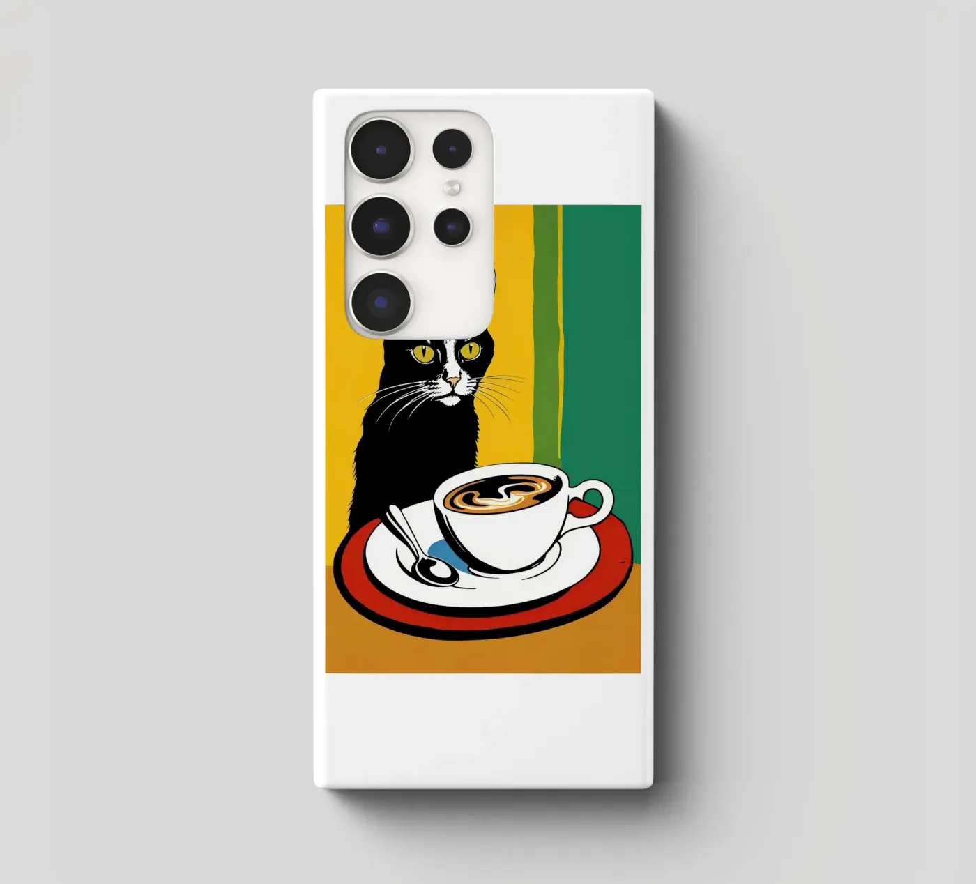 Gatto e caffè cover samsung da Arjun