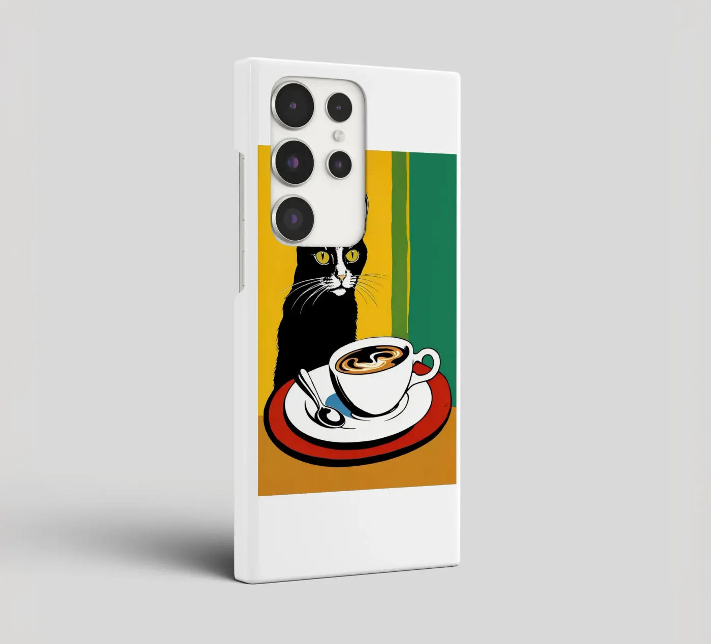 Gatto e caffè cover samsung da Arjun