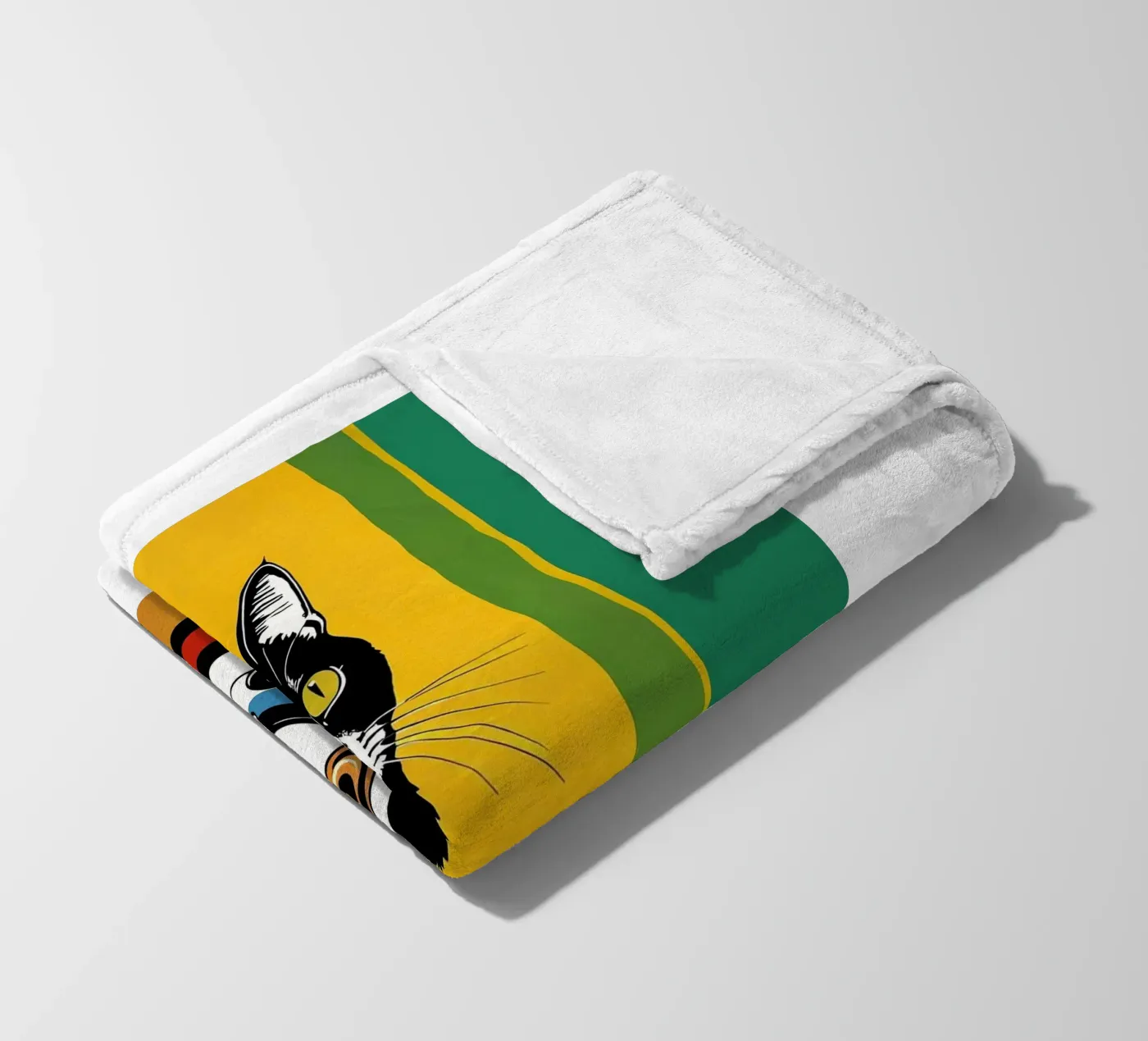 Gatto e caffè coperta in pile da Arjun