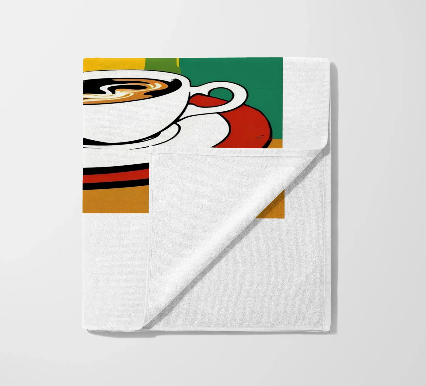 Gatto e caffè telo mare da Arjun