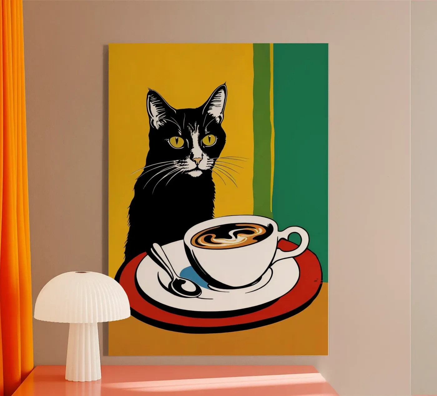 Cat & Coffee plexiglass da Arjun