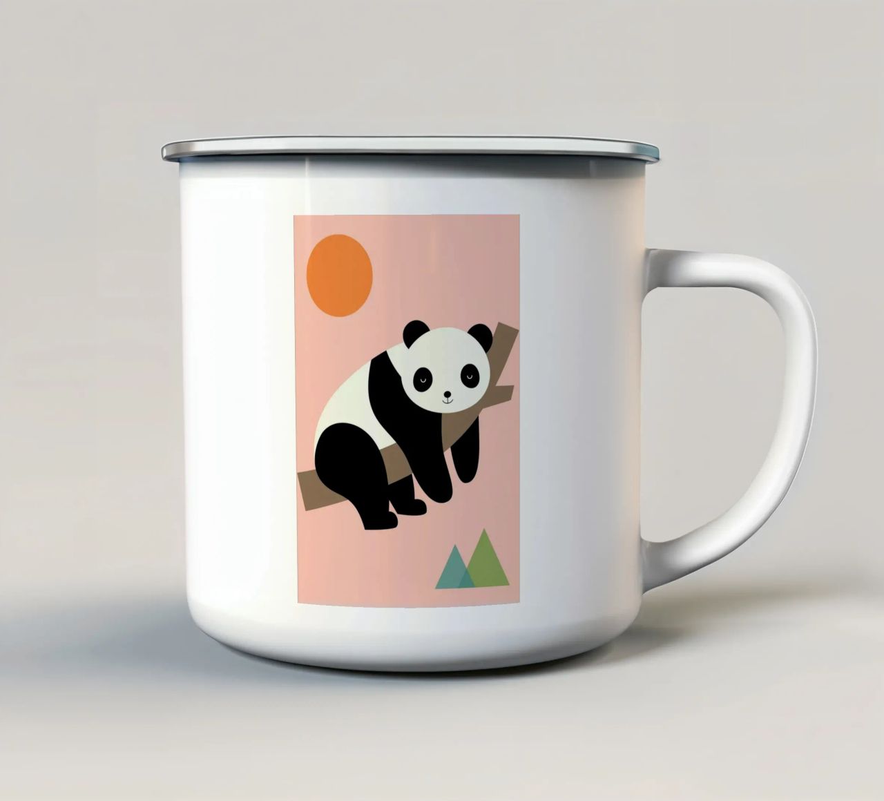 appoggiato a un ramo tazza in smalto da westface store