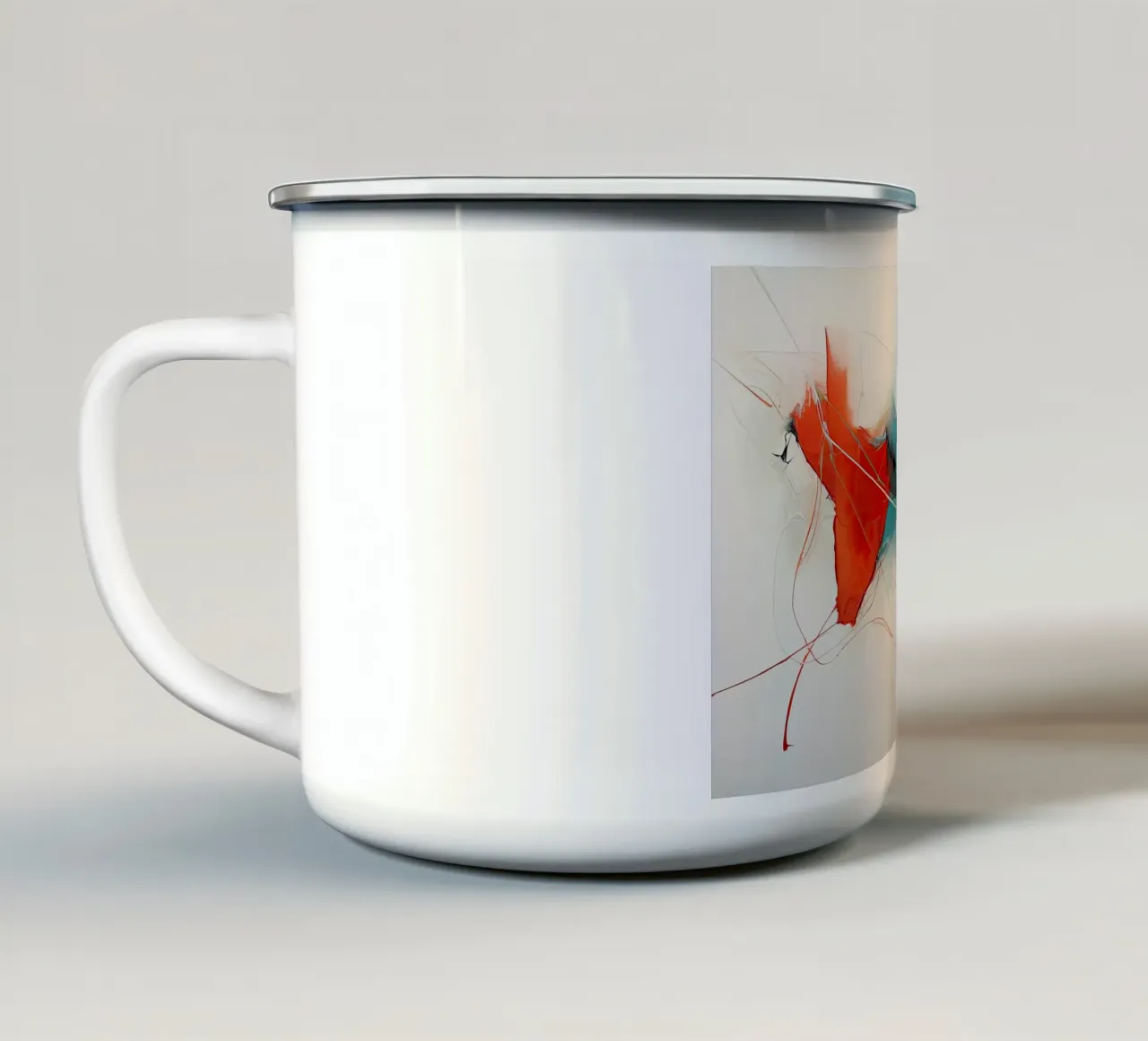 Arte da parete di Imagine tazza in smalto da Imagine
