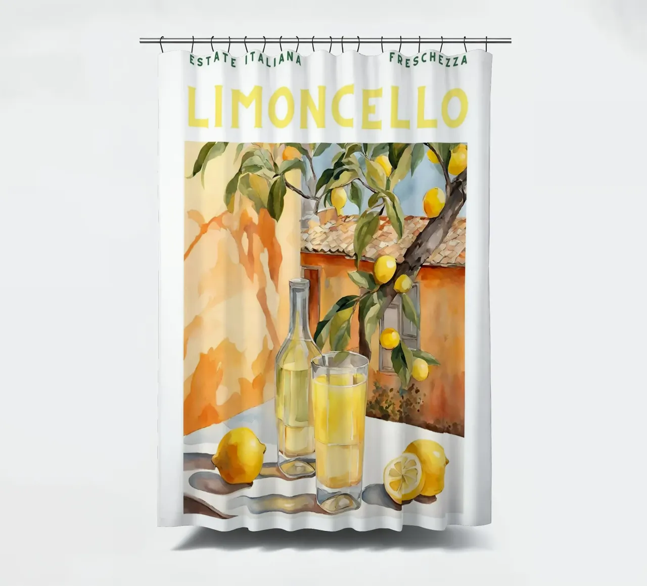 Verano italiano - Limoncello cortina de baño de harris shop