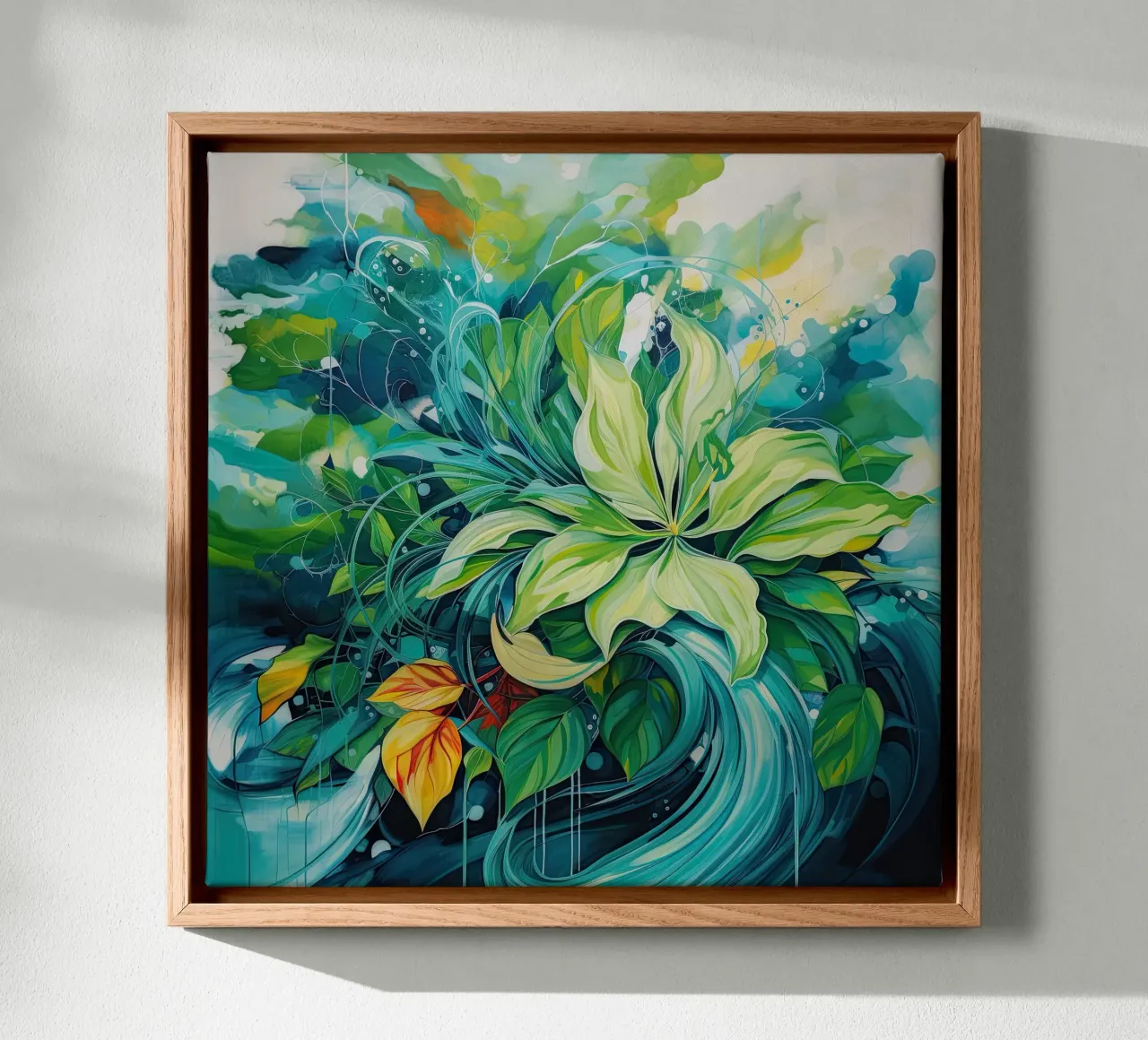 Muurkunst van Imagine canvas met Baklijst van Imagine