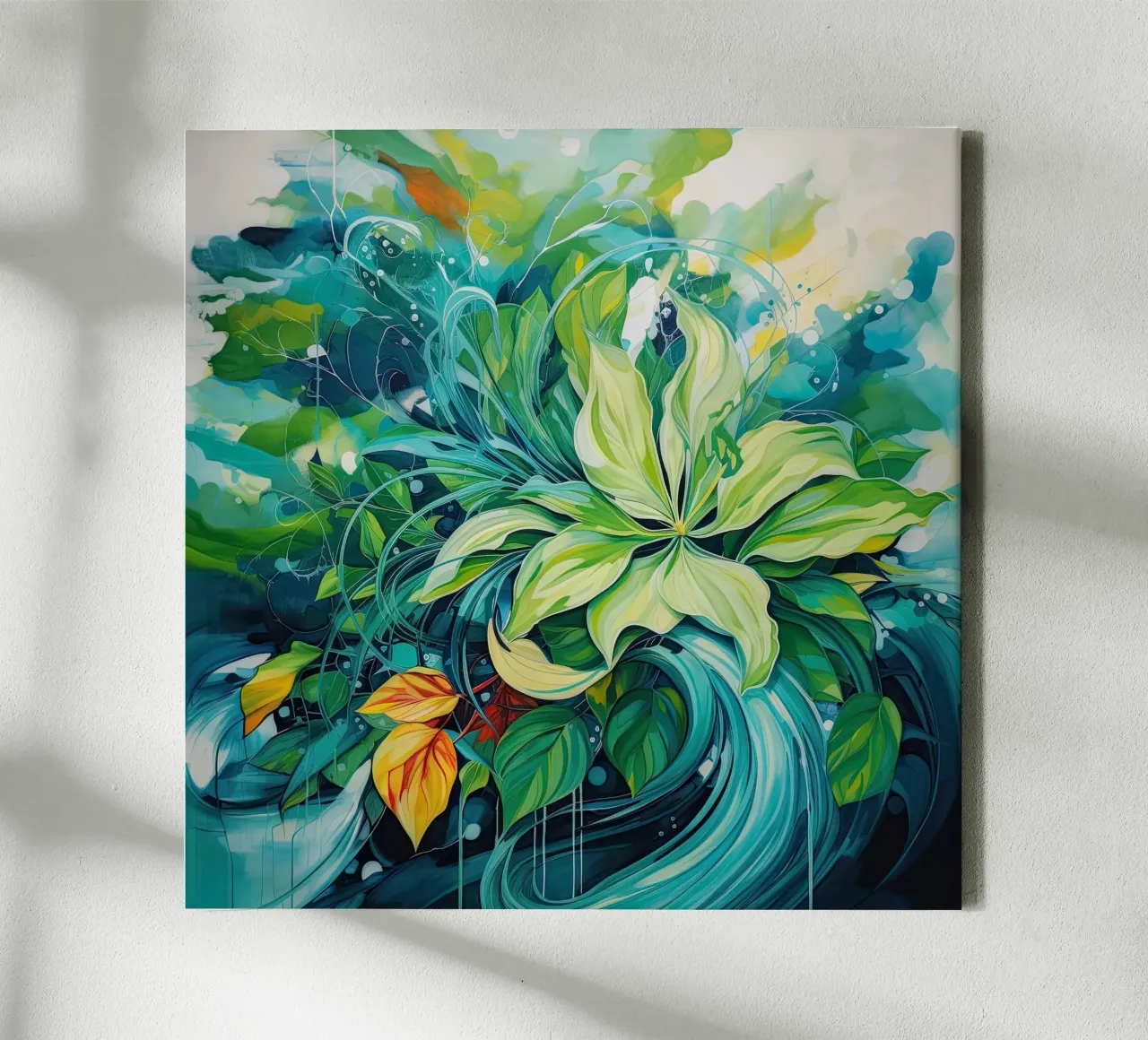 Muurkunst van Imagine canvas met Baklijst van Imagine