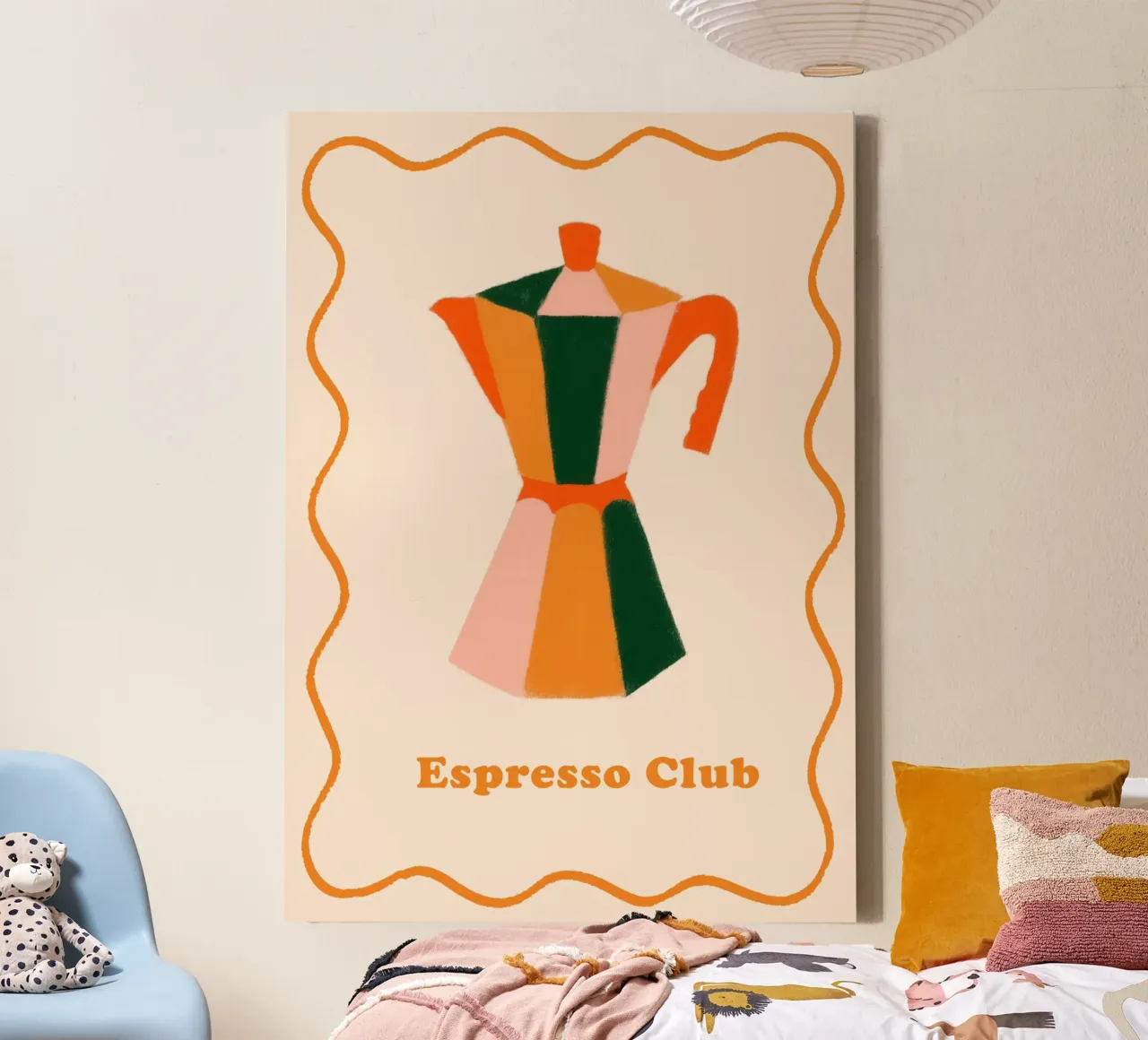 Espresso Club tela con Cornice a cassetta da Attaboy Dsgn