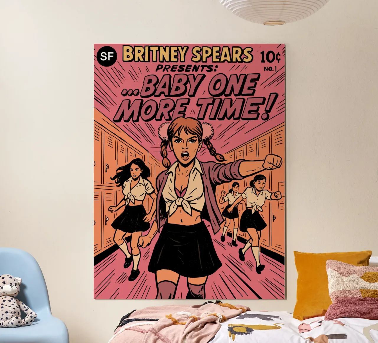 Britney Baby One More Time poster with wooden frame by lucasmeier