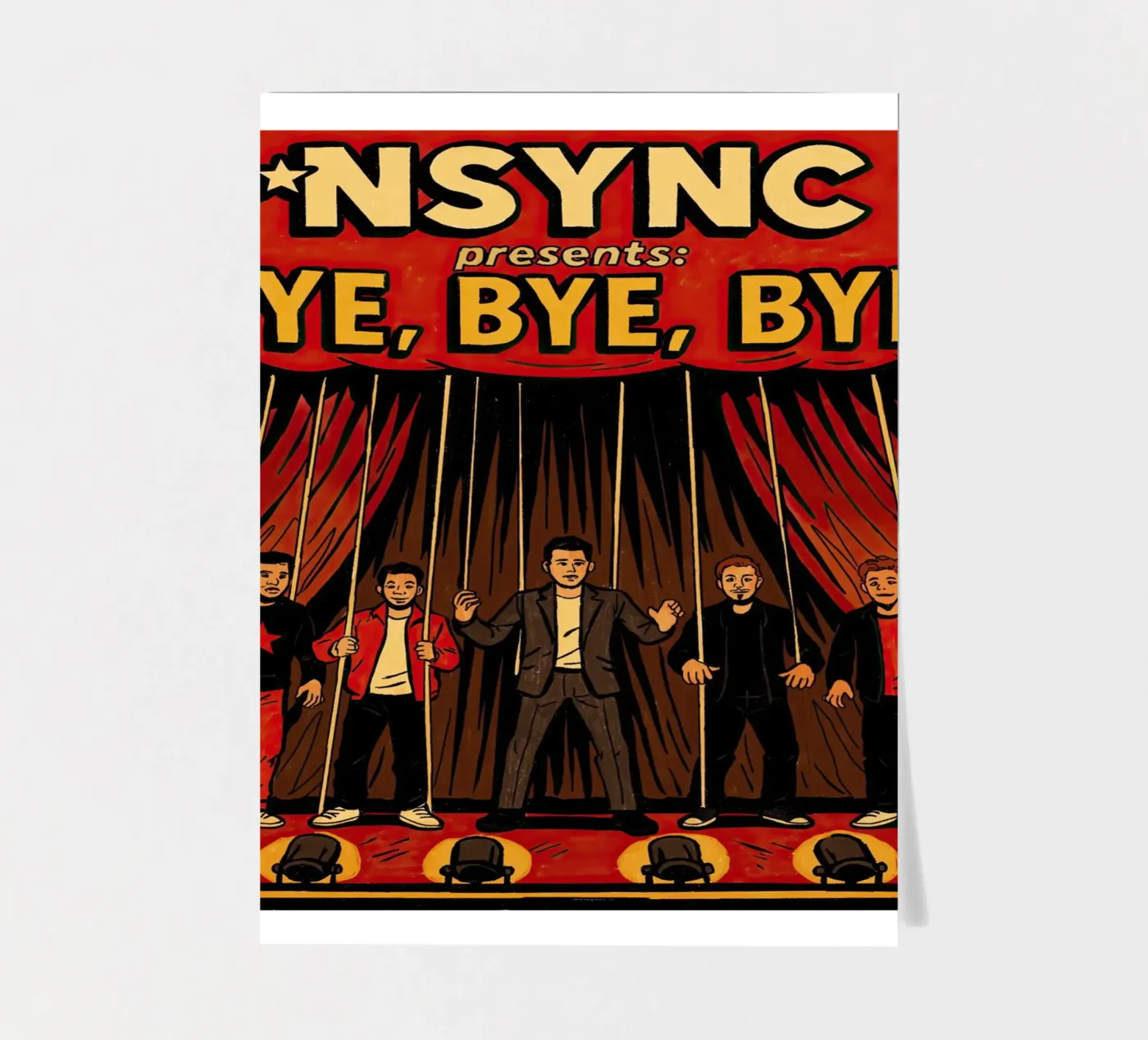 NSYNC Bye, Bye, Bye sticker sheet by lucasmeier