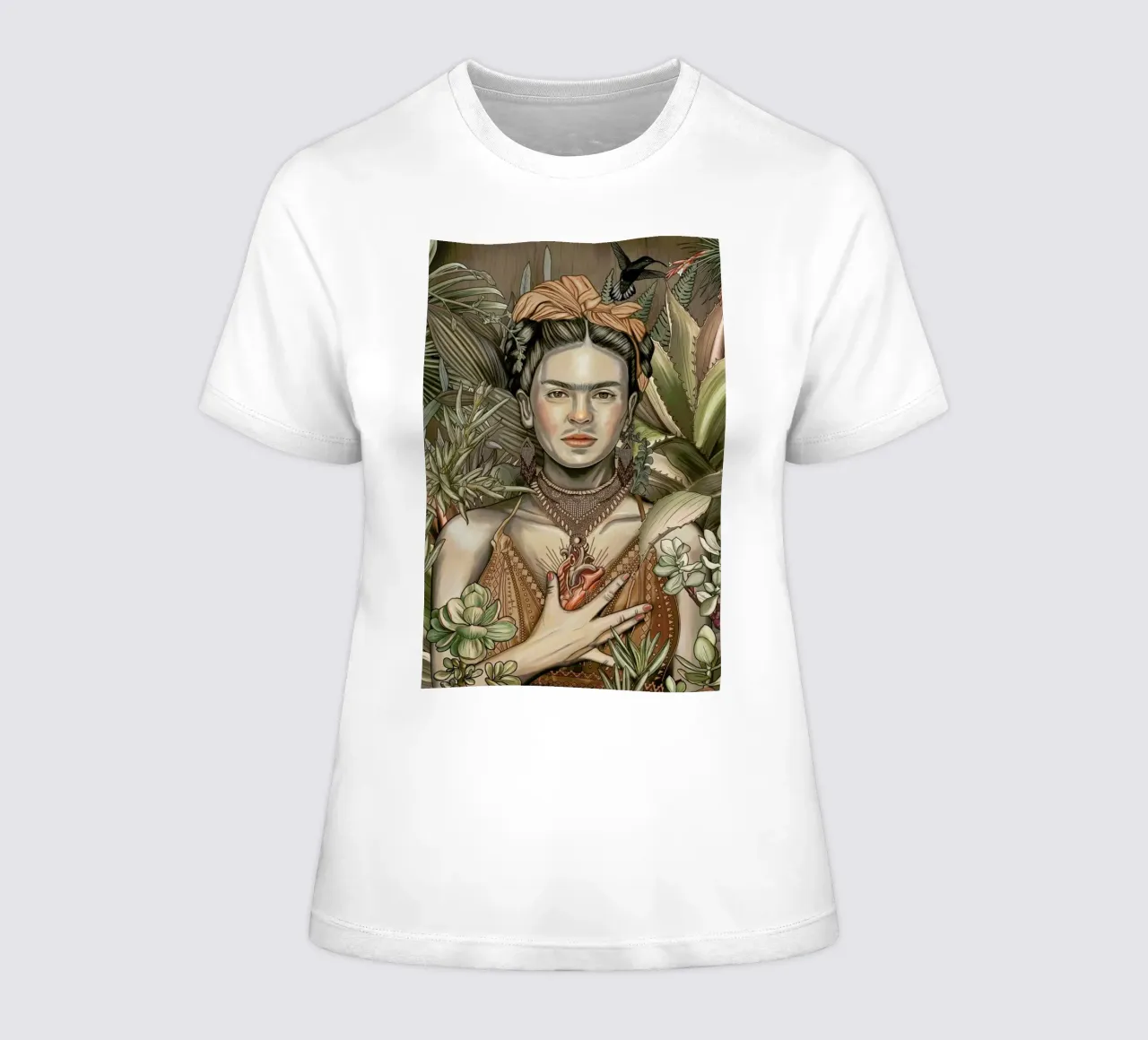 El Corazon Espiritual 2 women's fitted t-shirt by Nettsch