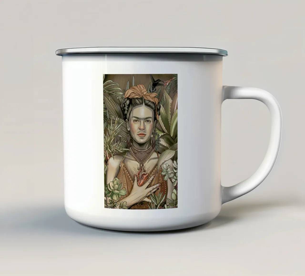 El Corazon Espiritual 2 tazza in smalto da Nettsch